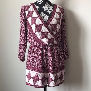 Blue Rain tribal romper